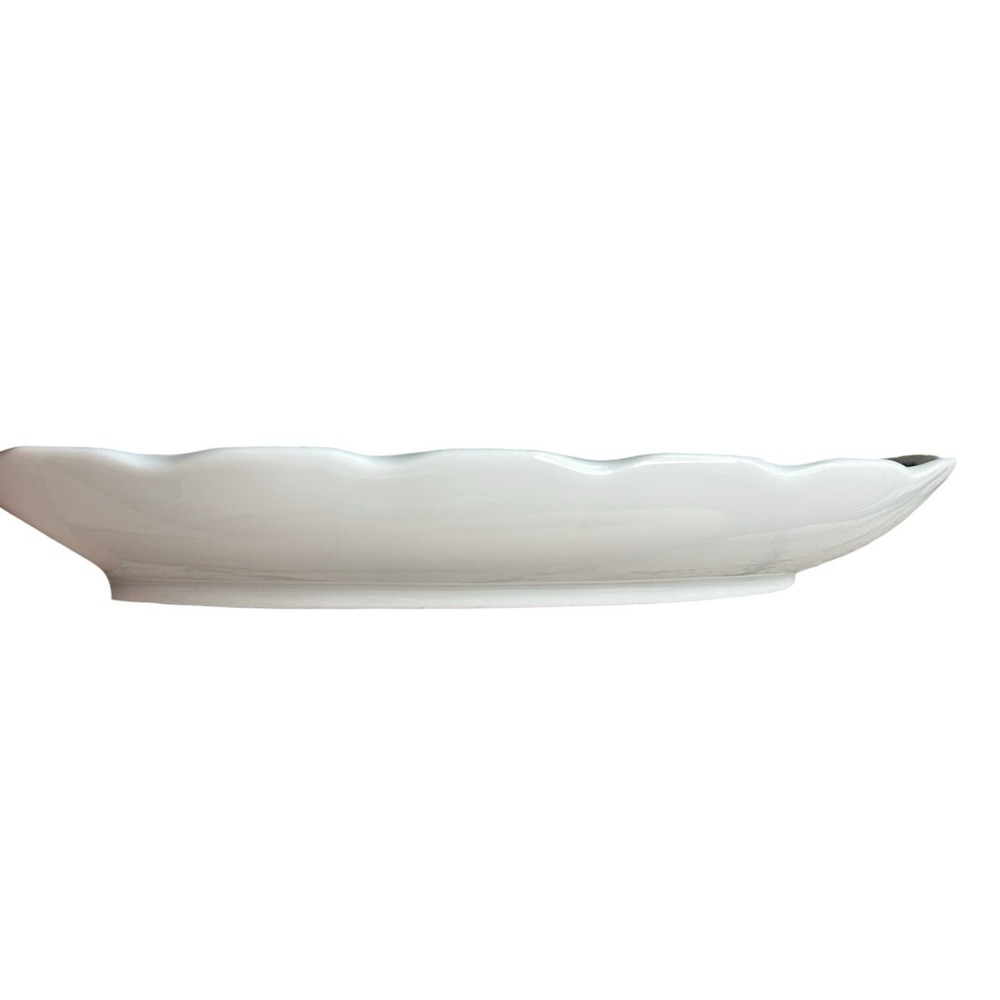 KAISER Romantica Viola Oval Pickle Dish 9 1/4" Purple Floral W Germany Porcelain - Picture 7 of 8